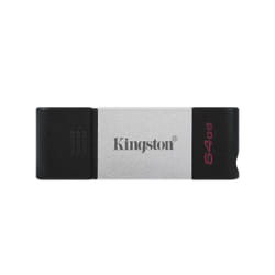 Kingston Technology DataTraveler 80 unità flash USB 64 GB USB tipo-C 3.2 Gen 1 (3.1 Gen 1) Nero, Argento