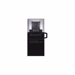 Kingston Technology DataTraveler microDuo3 G2, 128 GB, USB Type-A / Micro-USB, 3.2 Gen 1 (3.1 Gen 1), Altro, 1,7 g, Nero