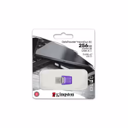 Kingston Technology DataTraveler 256 GB microDuo 3C 200MB/s dual USB-A + USB-C - Vista aggiuntiva 5