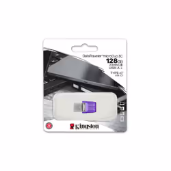 Kingston Technology DataTraveler 128 GB microDuo 3C 200MB/s dual USB-A + USB-C - Vista aggiuntiva 5