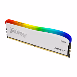 Kingston Technology FURY Beast 8GB 3600MT/s DDR4 CL17 DIMM bianco RGB SE, 8 GB, 1 x 8 GB, DDR4, 288-pin DIMM, Bianco