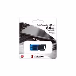 Kingston Technology DataTraveler 64 GB 80 M 200MB/s USB-C 3.2 Gen 1 - Vista aggiuntiva 6