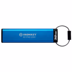 Kingston Technology IronKey Keypad 200C USB-C da 32 GB, FIPS 140-3 livello 3 (in fase di approvazione) AES-256, 32 GB, USB ti ...
