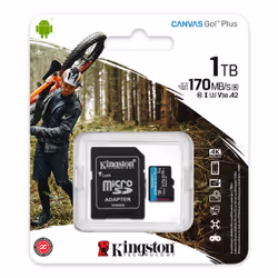 Kingston Technology Scheda microSDXC Canvas Go Plus 170R A2 U3 V30 da 1 TB + adattatore - Vista aggiuntiva 5