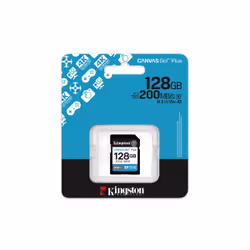 Kingston Technology 128GB SDXC Canvas Go Plus Gen4 200MB/s C10 UHS-I U3 V30