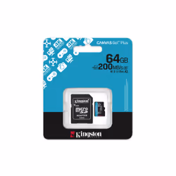 Kingston Technology Scheda microSDXC Canvas Go Plus Gen4 200MB/s A2 U3 V30 da 64 GB + adattatore - Vista aggiuntiva 5