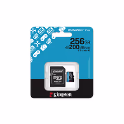 Kingston Technology Scheda microSDXC Canvas Go Plus Gen4 200MB/s A2 U3 V30 da 256 GB + adattatore - Vista aggiuntiva 5
