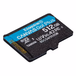 Kingston Technology 512 GB microSDXC Canvas Go Plus Gen4 200R A2 U3 Confezione singola senza ADP