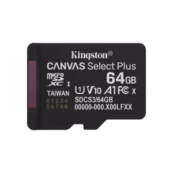 Kingston Technology 64 GB microSDXC Canvas Select Plus Gen3 100MB/s A1 (Adattatore SD incluso) - Vista aggiuntiva 3