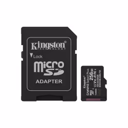 Kingston Technology 256GB microSDXC Canvas Select Plus Gen3 150MB/s A1 (Adattatore SD incluso), 256 GB, MicroSDXC, Classe 10, ...