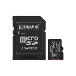 Kingston Technology 256GB microSDXC Canvas Select Plus Gen3 150MB/s A1 (Adattatore SD incluso)