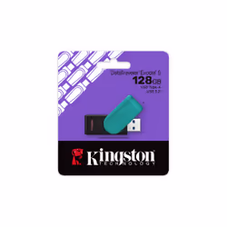 Kingston Technology DataTraveler 128GB Portable USB 3.2 Gen 1 Exodia S (Nero/Turchese)