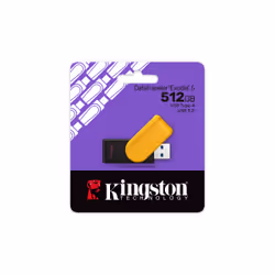 Kingston Technology DataTraveler 512GB Portable USB 3.2 Gen 1 Exodia S (Nero/Giallo)