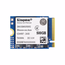 Kingston Technology 500G NV3 M.2 2230 NVMe SSD, 500 GB, M.2, 5000 MB/s
