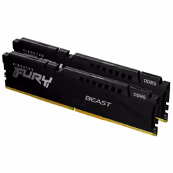 Kingston Technology FURY Beast 128GB 5600MT/s DDR5 CL36 DIMM (Kit da 2) Nero, 128 GB, 2 x 64 GB, DDR5, 288-pin DIMM