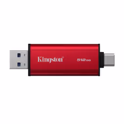 Kingston Technology 512GB Dual USB-A/C Portable SSD, Up to 1050MB/s USB 3.2 Gen 2 - Vista aggiuntiva 2