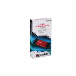 Kingston Technology 512GB Dual USB-A/C Portable SSD, Up to 1050MB/s USB 3.2 Gen 2 - Vista aggiuntiva 5