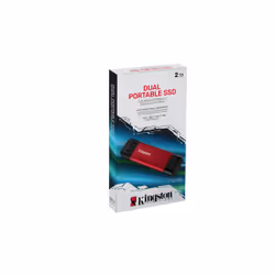 Kingston Technology 2TB Dual USB-A/C Portable SSD, Up to 1050MB/s USB 3.2 Gen 2 - Vista aggiuntiva 5