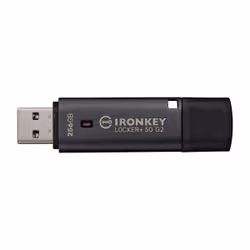Kingston Technology IronKey 256GB Locker Plus 50 G2, FIPS 197, AES-256 - Vista aggiuntiva 2