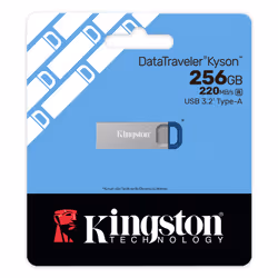 Kingston Technology DataTraveler 256GB ® Kyson 220 MB/s USB 3.2 Gen 1 in metallo - Vista aggiuntiva 6