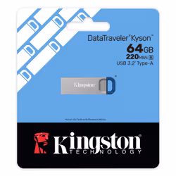 Kingston Technology DataTraveler 64GB ® Kyson 220 MB/s USB 3.2 Gen 1 in metallo - Vista aggiuntiva 5