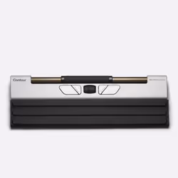 Contour Design RollerMouse Go, wireless, RF Wireless + Bluetooth + USB Type-A, 4000 DPI, Nero, Argento