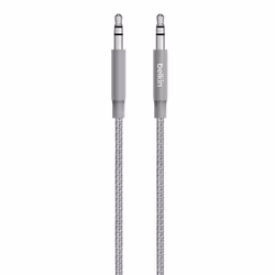 Belkin AV10164BT04-GRY, 3.5mm, Maschio, 3.5mm, Maschio, 1,2 m, Grigio