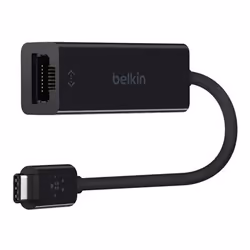 Belkin USB-C/Gigabit Ethernet, Cablato, RJ-45, USB, 1000 Mbit/s, Nero