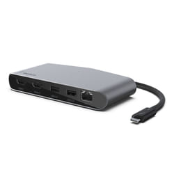 Belkin F4U098BT replicatore di porte e docking station per laptop USB 2.0 Type-C Nero, Argento