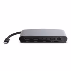 Belkin F4U098BT replicatore di porte e docking station per laptop USB 2.0 Type-C Nero, Argento