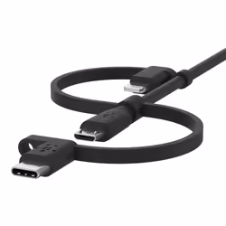 Belkin BOOST CHARGE cavo USB 1 m USB A USB C/Micro-USB B/Lightning Nero - Vista aggiuntiva 5