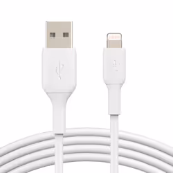 Belkin CAA001BT1MWH2PK, 1 m, Lightning, USB A, Maschio, Maschio, Bianco