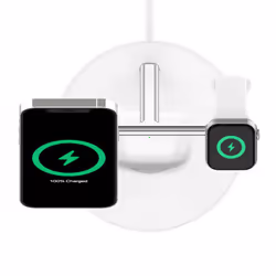 Belkin Supporto di Ricarica Wireless Magsafe 3 in 1 - Bianco - Vista aggiuntiva 7