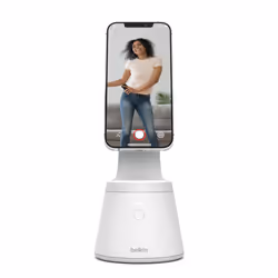 Belkin Supporto Magnetico Face Tracking - Bianco, Telefono cellulare/smartphone, Supporto attivo, Scrivania, Interno, Bianco