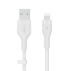 Belkin Cbl Scicone USB-A LTG 2M blc Bianco