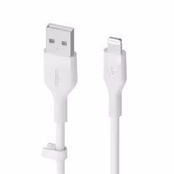 Belkin Cbl Scicone USB-A LTG 2M blc Bianco - Vista aggiuntiva 2