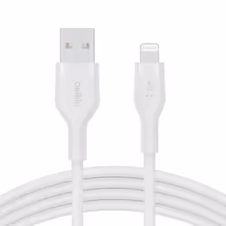 Belkin Cbl Scicone USB-A LTG 2M blc Bianco - Vista aggiuntiva 3