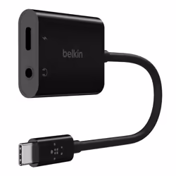 Belkin NPA004BTBK, USB 3.2 Gen 1 (3.1 Gen 1) Type-C, 3.5mm, USB tipo-C, 20000 Hz, Nero, 60 W, Qi-Certified