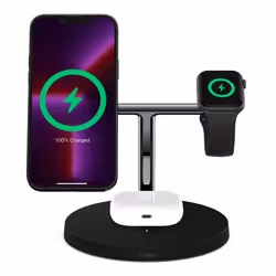 Belkin WIZ017vfBK Cuffie, Smartphone, Orologio intelligente Nero AC Carica wireless Ricarica rapida Interno - Vista aggiuntiva 6