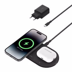Belkin TAPPETINO DI RICARICA WIRLESS MAGNETICO 2IN1 15W - Vista aggiuntiva 5