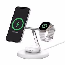 Belkin WIZ023VFWH Caricabatterie per dispositivi mobili Cuffie, Smartphone, Orologio intelligente Bianco USB Carica wireless Interno - Vista aggiuntiva 4