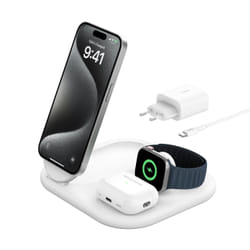 Belkin BoostCharge Cuffie, Smartphone, Orologio intelligente Bianco USB Carica wireless Ricarica rapida Interno