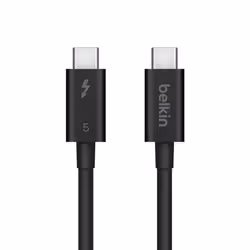Belkin INZ005HQ1MBK Cavo Thunderbolt 1 m 120 Gbit/s Nero - Vista aggiuntiva 4