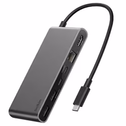 Belkin INC024HQSGY hub di interfaccia USB tipo-C 10000 Mbit/s Grigio - Vista aggiuntiva 2