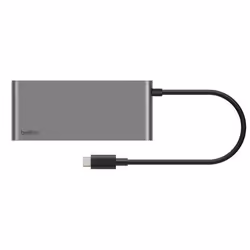 Belkin INC024HQSGY hub di interfaccia USB tipo-C 10000 Mbit/s Grigio - Vista aggiuntiva 3