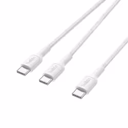 Belkin CAC004hq1.5MWH cavo USB USB 2.0 1,5 m USB C 2 x USB C Bianco - Vista aggiuntiva 3