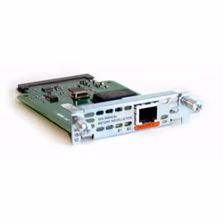 Cisco 1-Port 10/100 Ethernet with 2 WAN Card Slot Network Module, Cablato, RJ-45, 100 Mbit/s, Bianco
