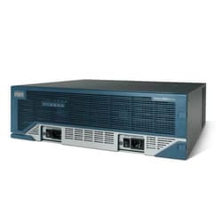 Cisco 3845 router cablato Gigabit Ethernet Nero, Blu, Acciaio inox