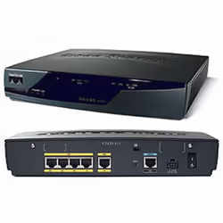 Cisco 857, WAN Ethernet, Fast Ethernet, Nero