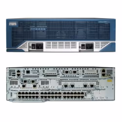 Cisco 3845, WAN Ethernet, Gigabit Ethernet, Nero, Blu, Acciaio inox